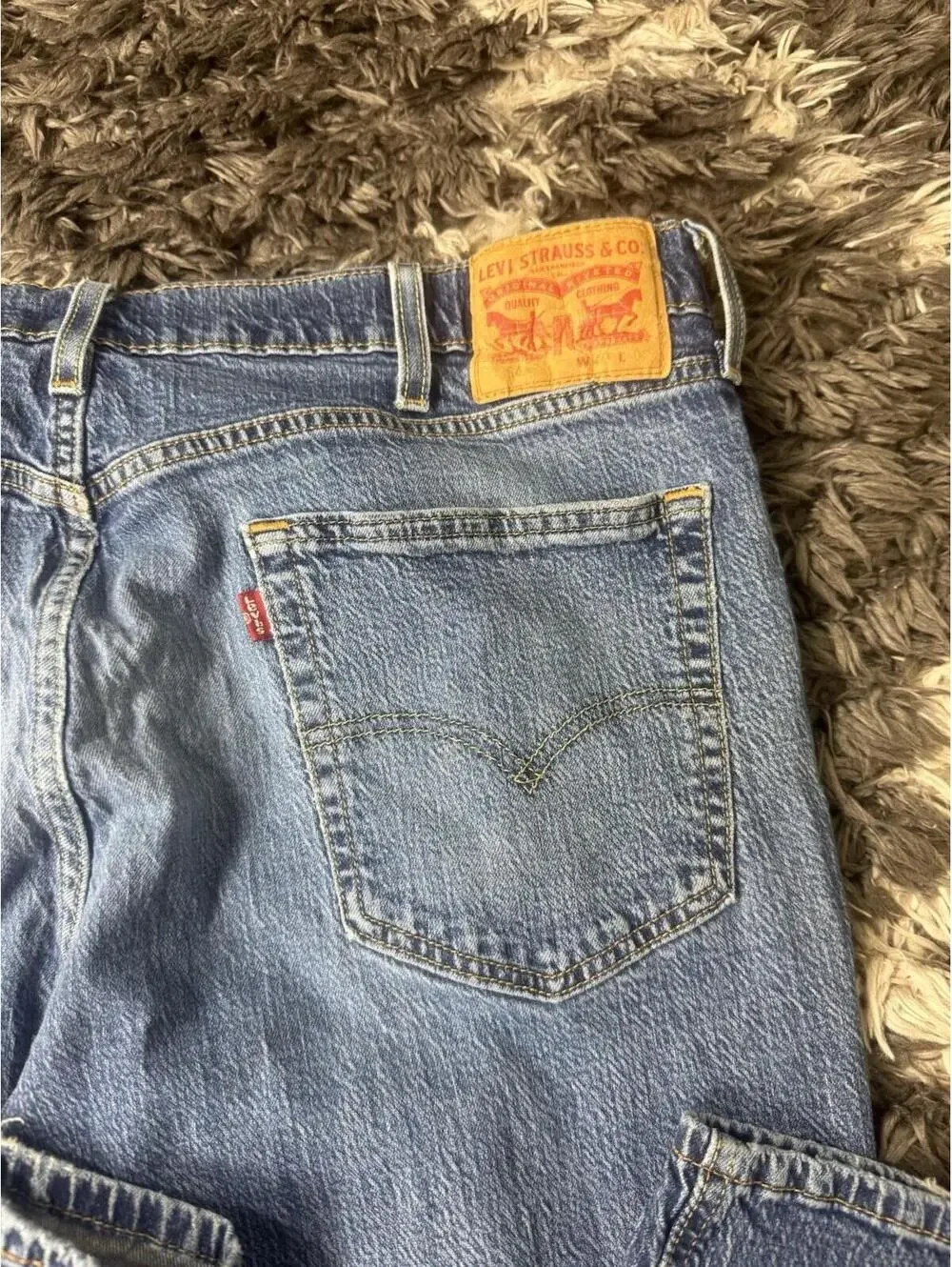 Levi's Men's 541 Athletic Taper Fit Straight Leg Blue Denim Jeans W40 L32